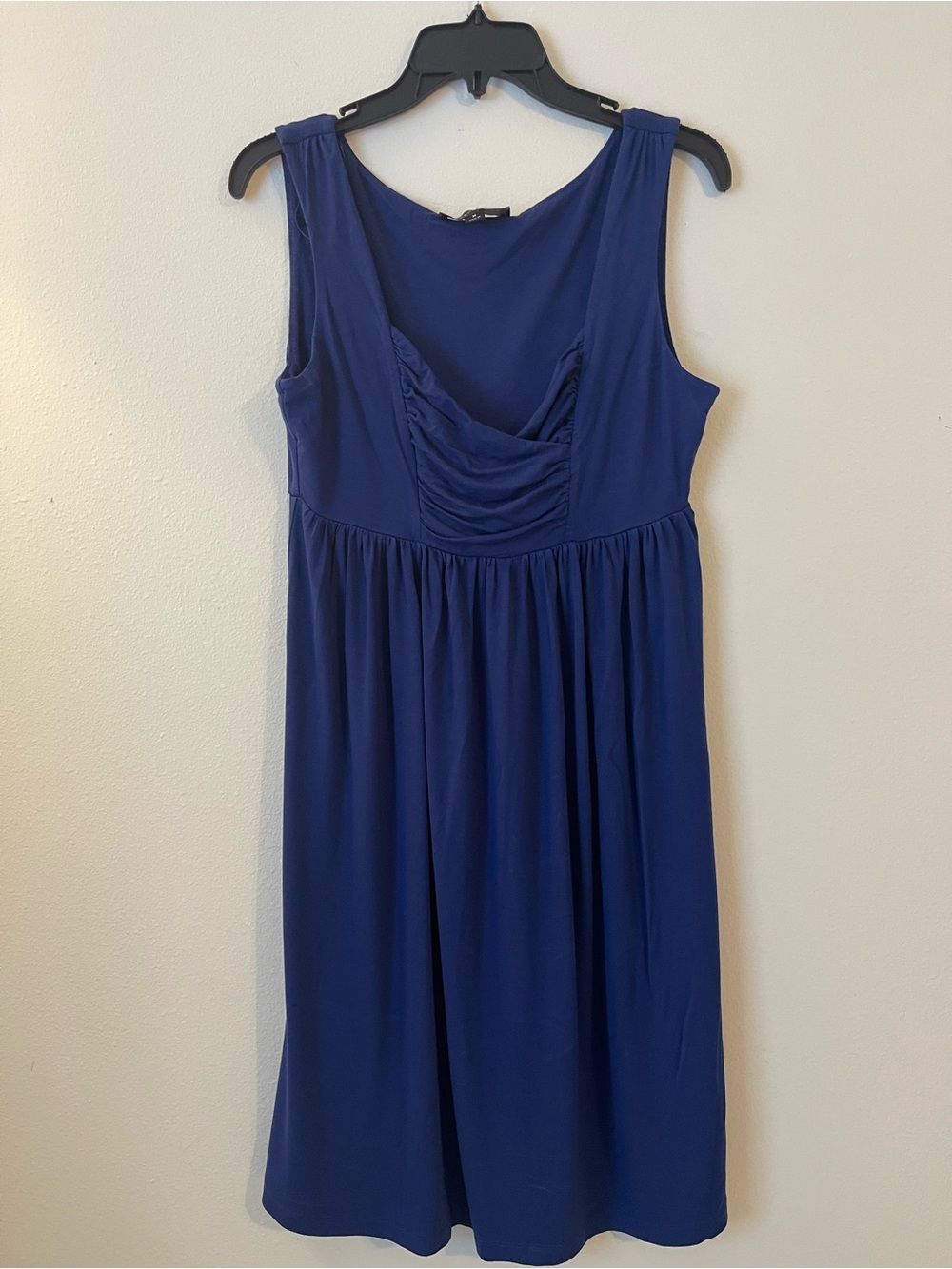 mercer & madison Sleeveless Royal Blue Gathered Bodice Dress